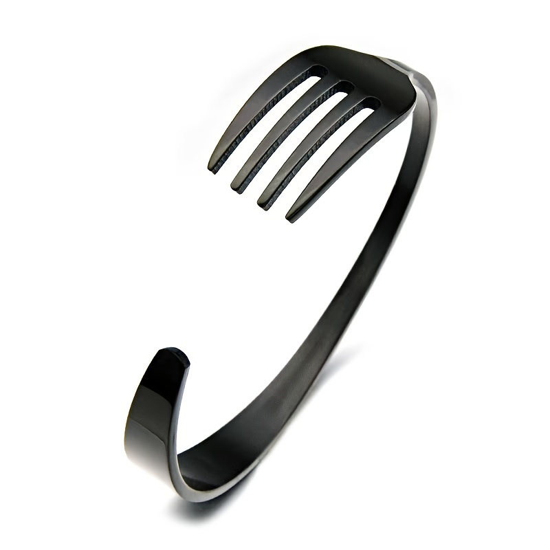 Universal Fork-Shaped Open Bracelet, Unisex Accessory