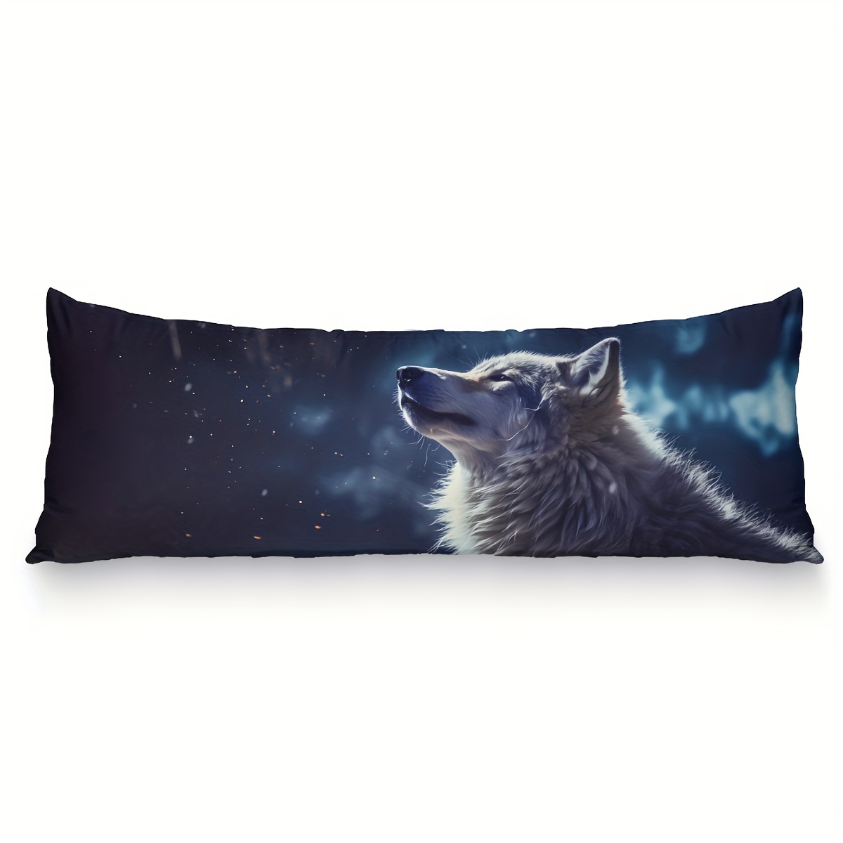 E-shop 1 Stück Körperkissenbezug mit einem geheimnisvollen Wolf-Design, ohne Kissenfüllung