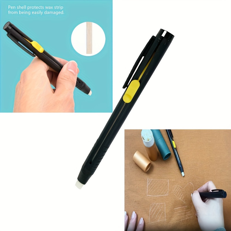 

1pc Pen, White Retractable Chalk With Refill, High-temperature Fabric Pencil, Sewing Tool