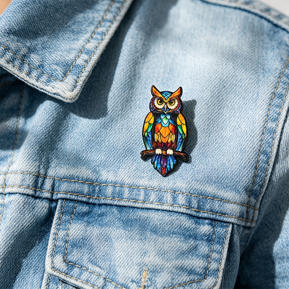 Owl Animal Enamel Pin, Decorative Badge for Gifts