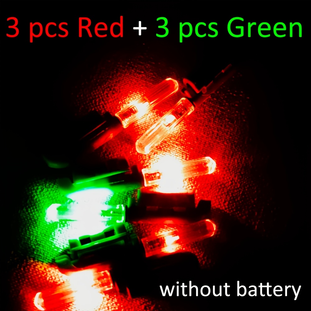 6-pack High-visibility Fishing Lights, Long-lasting Electronic Night Fishing Indicator, Cr425 Batteries Not Included