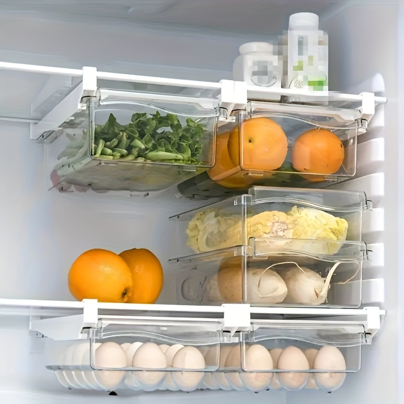 

1pc Food-grade Refrigerator Storage Drawer - Freezer Safe, Egg Compartment Organizer, Hanging Shelf For Kitchen Organization Kitchen Organizers And Storage Pantry Organizers And Storage