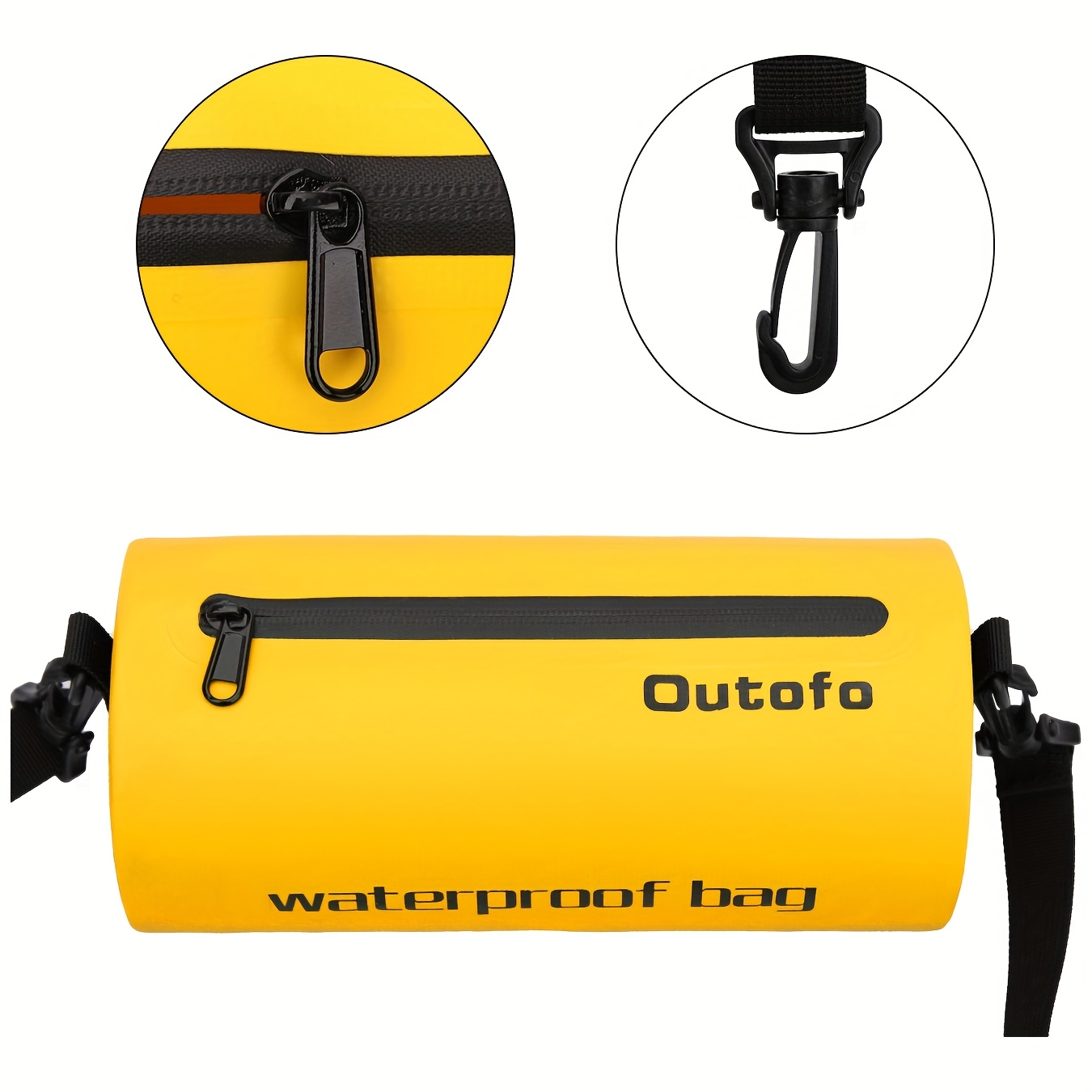 Image of Zippered High Quality Dry Bag - Lightweight Pvc Fabric Portable Swimming, Rowing, Camping, Paddleboarding, Fishing, And Outdoor Sports
