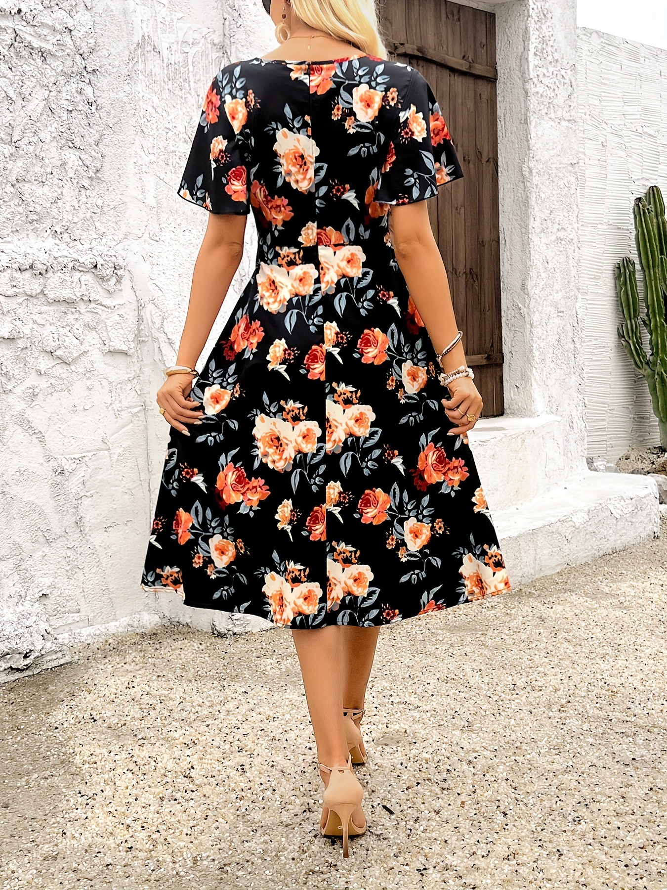 Elegantes Casual Vestidos Estampados Cortos Vestido Corto Elegante