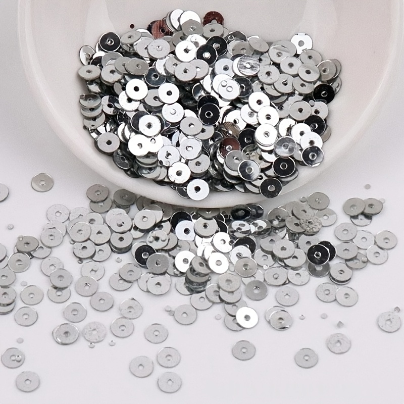 1000pcs 5mm Flat Round Sequins Nail Glitter for DIY Embellishments