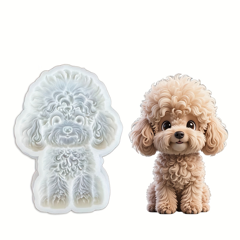 Puppy Silicone Mold, Fondant Baking Stencil, Baking Mold