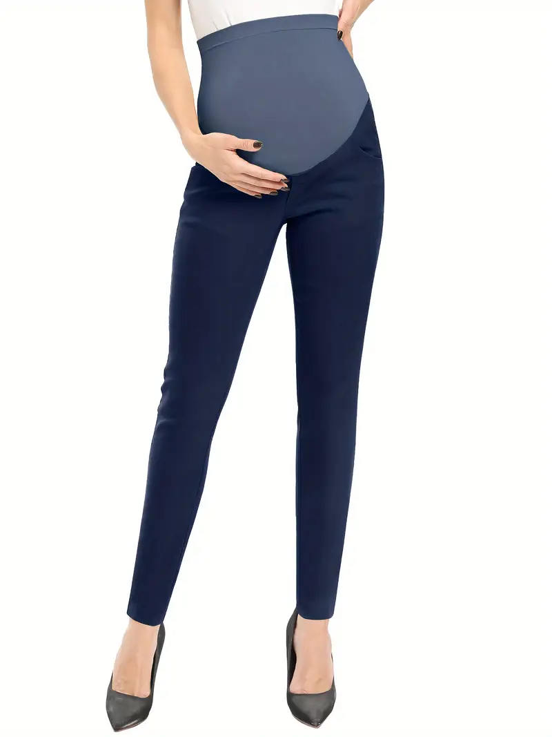 Women's Maternity Pants for Work Casual Pull-on * * Skinny Dress Pants, S-XXL Women's Maternity Pants for Work Casual Pull-on * * Skinny Dress Pants, S-XXL