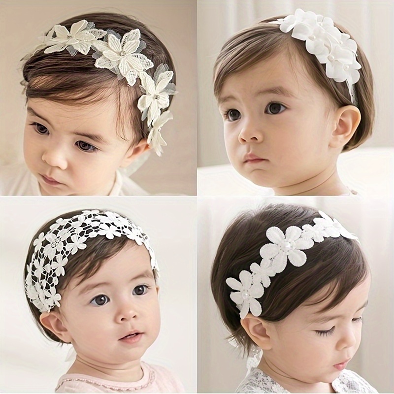 

Stretchy Headbands With Flowers For Girls