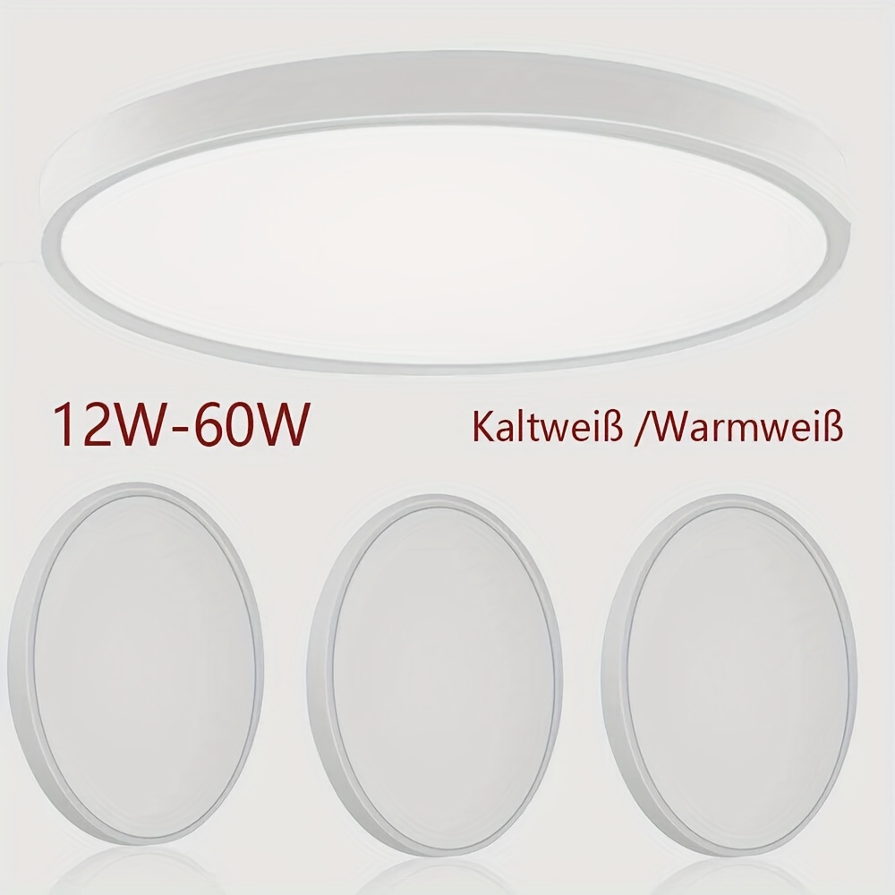 

12w/20w/28w/36w/48w/60w Led Panel Light Recessed Ceiling Lamps Downlight Round Living Room, Ac220-240v, Warm White