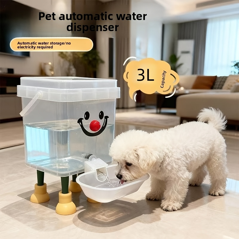 TEMU Pet Water Dispenser, Automatic Cat Water Dispenser, Pet Water Bowl, Face Automatic Water Feeder, Suitable For Indoor Hydration In Living Rooms,