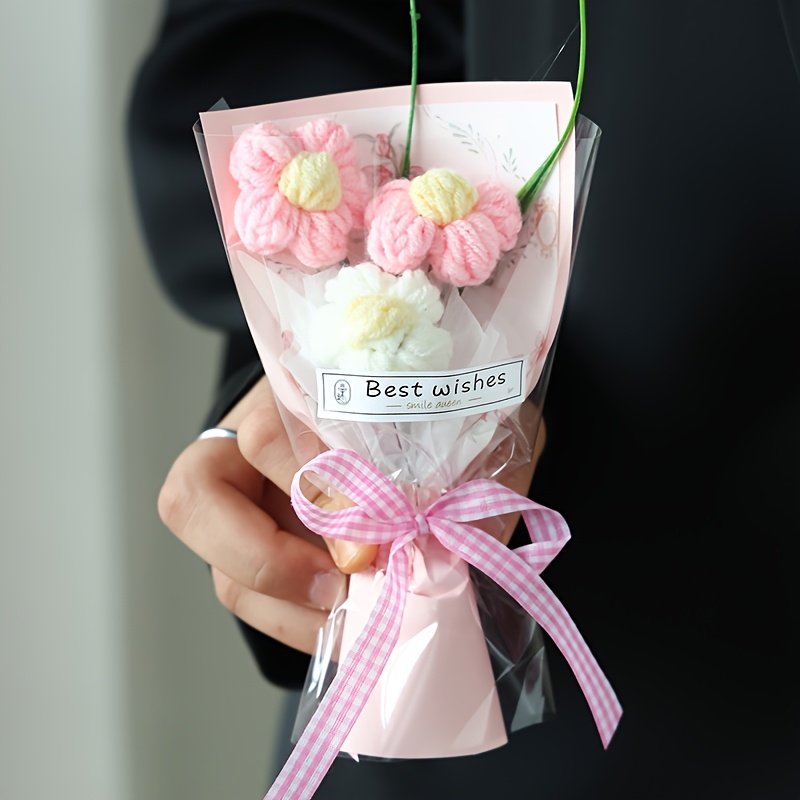 E-shop Mini Puff Simulations-Bouquet mit Geschenktüte für Freundin Valentinstag Souvenir, Muttertag Bouquet