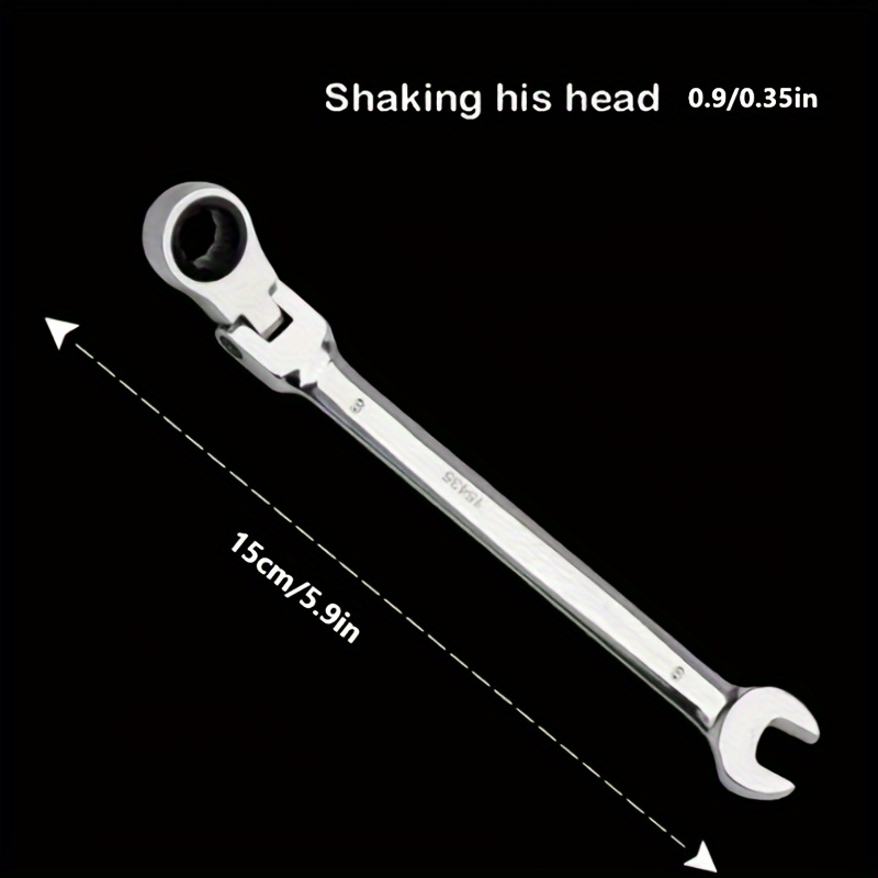 2 in 1 fixed head and flexible head tubing ratchet wrench hotsell
