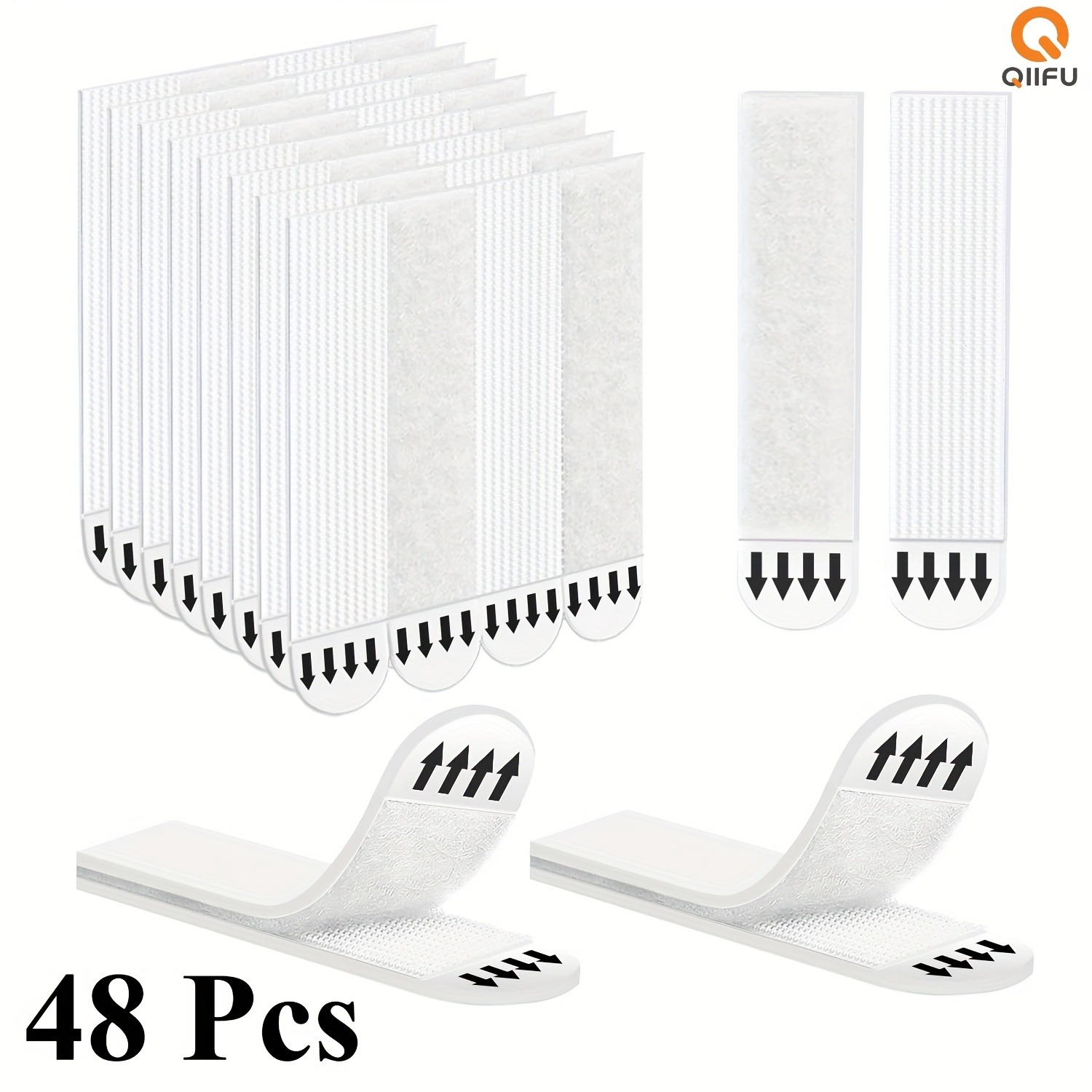 TEMU 72pcs/48pcs/24pcs A Pack, 36-pairs(72 Strips) Picture Hanging Strips Heavy Duty, Large Picture Hanger Kit, Hanging Picture Hangers For Walls,
