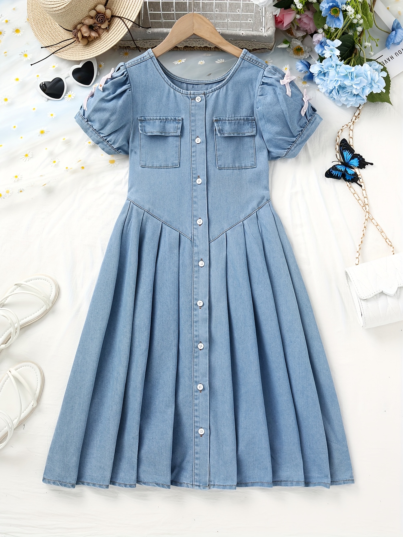 denim dresses for older ladies sold on Temu Mexico