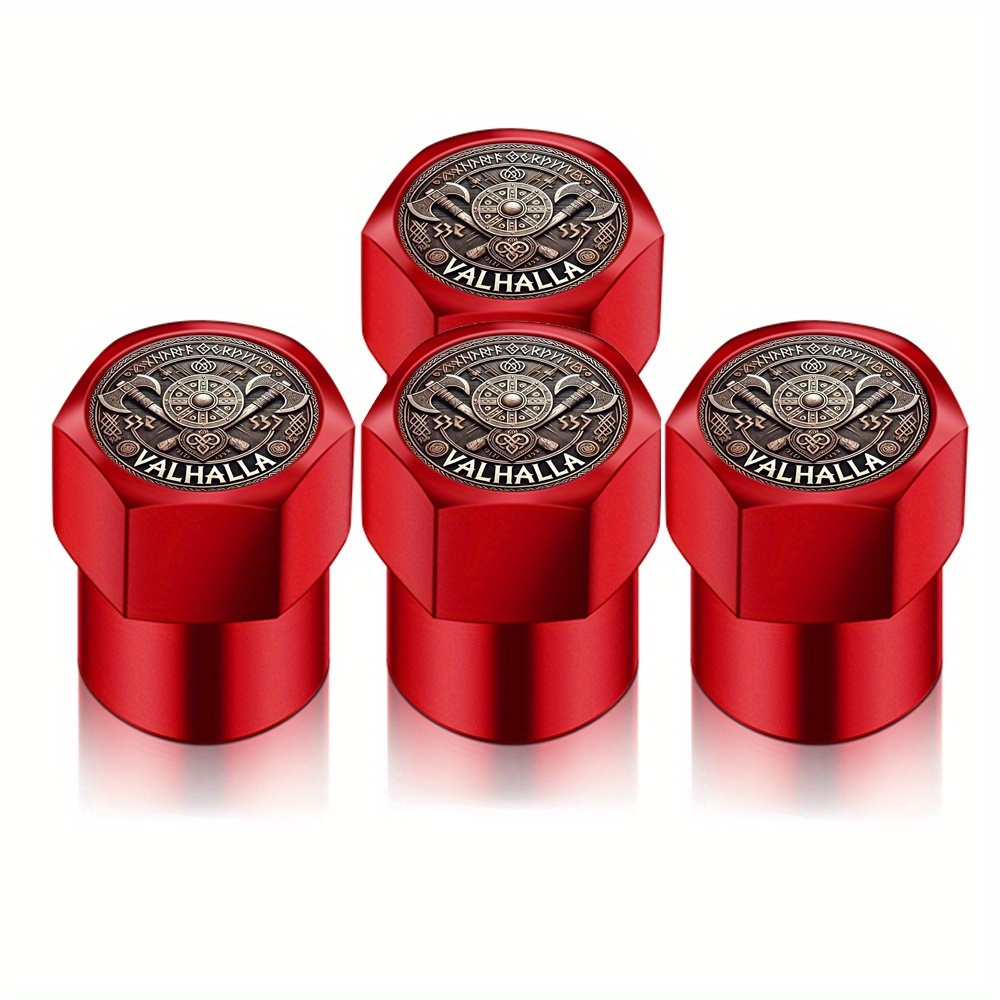 4pcs Universal Car Wheel Tire Air Stem Valve Caps Covers Auto Stickers,fit For Motorcycle, Trucks Unique Gift For , For Design,bike Accessories