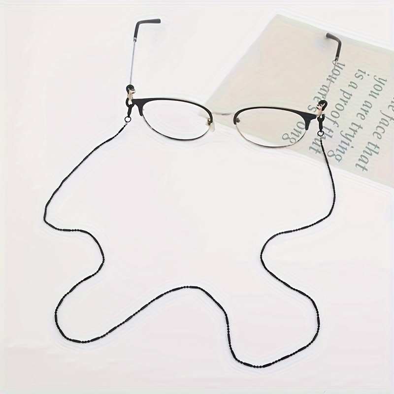 Popular European And Minimalist Women's Personalized Alloy Gold-plated Silver Temperament Glasses Chain Anti-drop Glasses Mask Chain