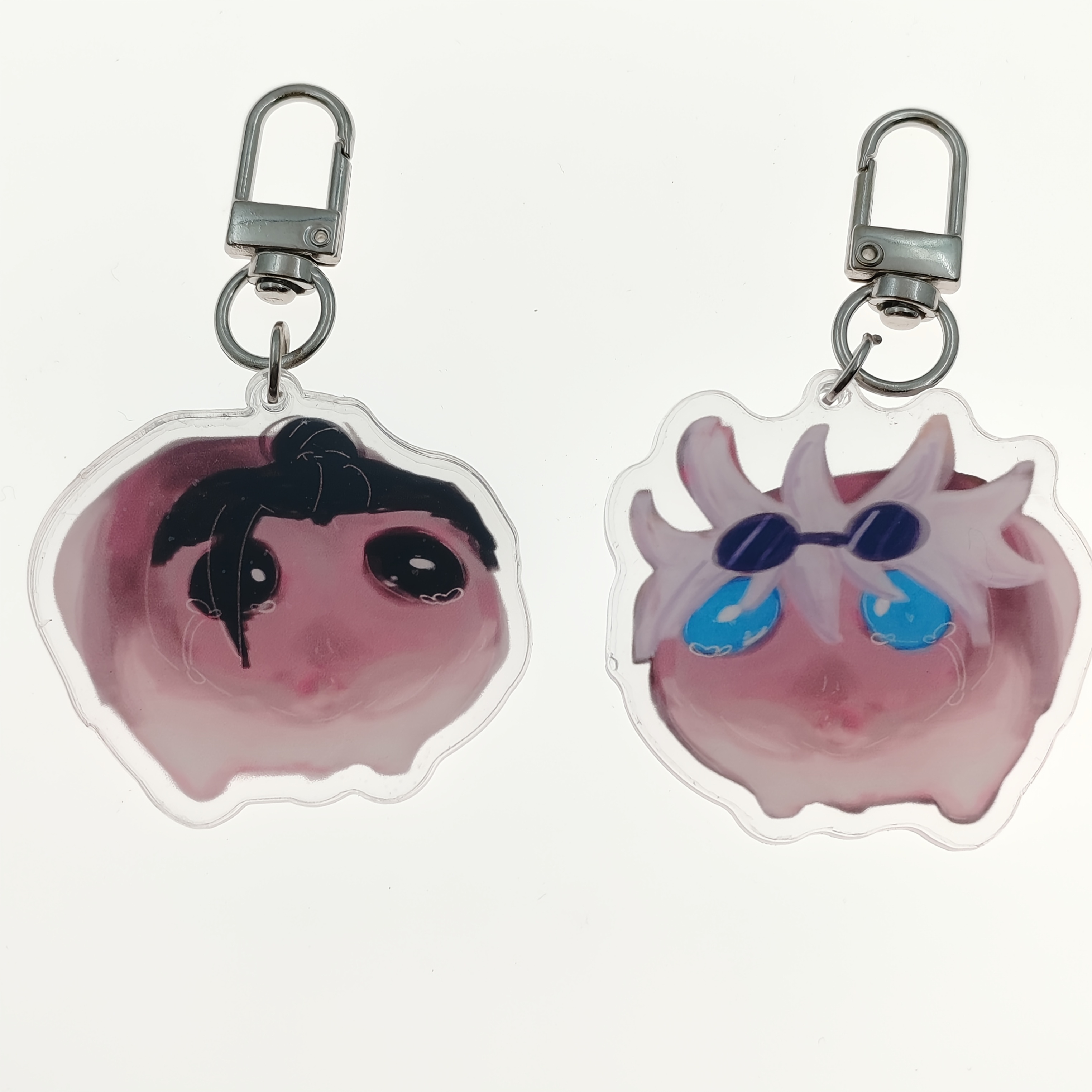 

Porte-clés en acrylique avec hamster Dazzle For You, breloque de couple d'étudiants inspirée de l'anime, avec des yeux , pour la décoration de téléphone et de sac