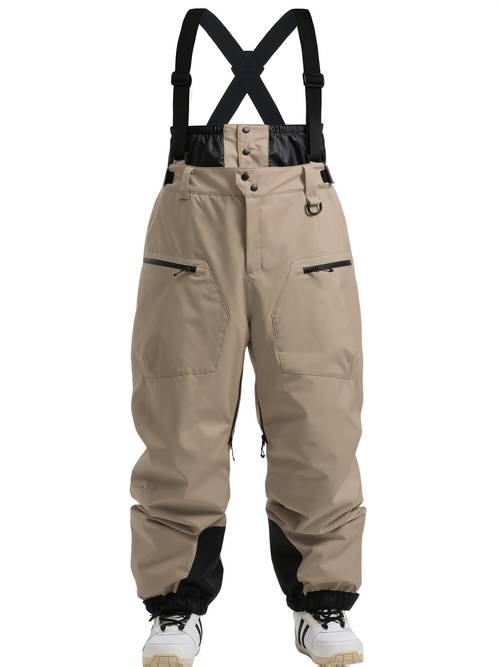 zhiyus obm winter ski overalls thick and warm snow pants mens loose snowboard ski trousers