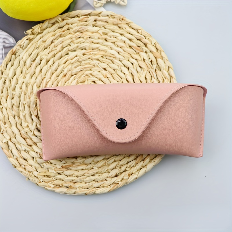 Faux Leather Glasses Case, Portable Eyewear Pouch, Durable And Stylish Eyewear Holder, Lightweight Unisex Glasses Bag