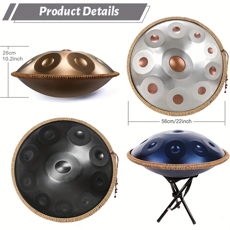 ハンドパン　12音　22インチ　Dマイナー　ヨガ　瞑想　楽器 ハンドパンドラム | 22インチ Dマイナー 12音ハンドパン | 音楽教育