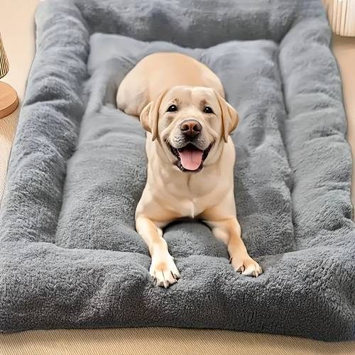 extra thick plush dog mattress ultra soft dog pad reversible and washable suitable for small to large dog breeds rectangular pet cushion comfortable rectangular pet sofa sofa bed