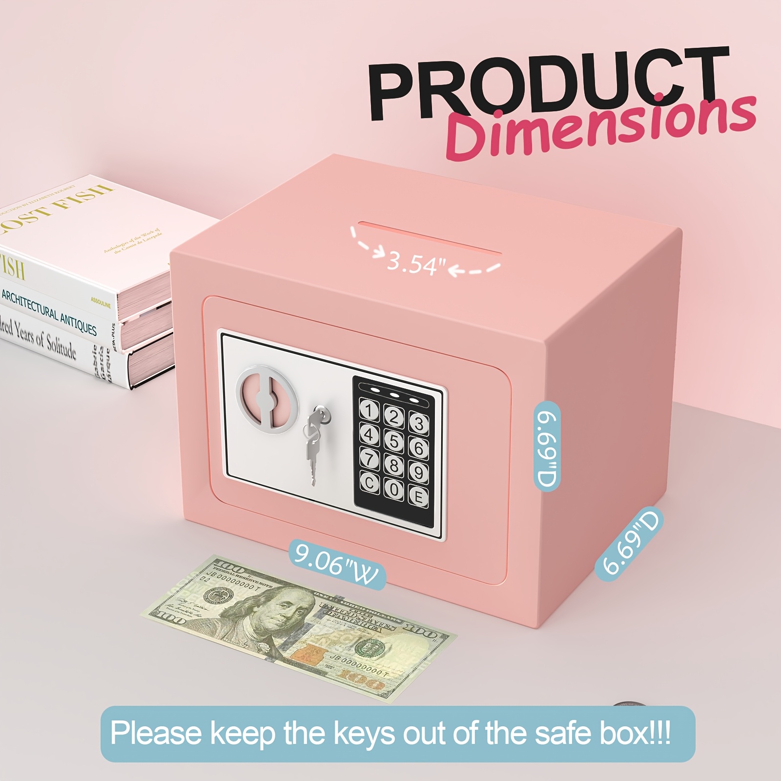 mini safe box sold on Temu United States