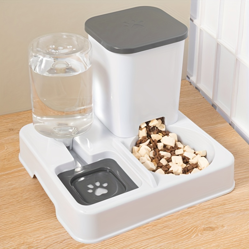 

Pet Feeder Dispenser - Bowl & , - Plastic