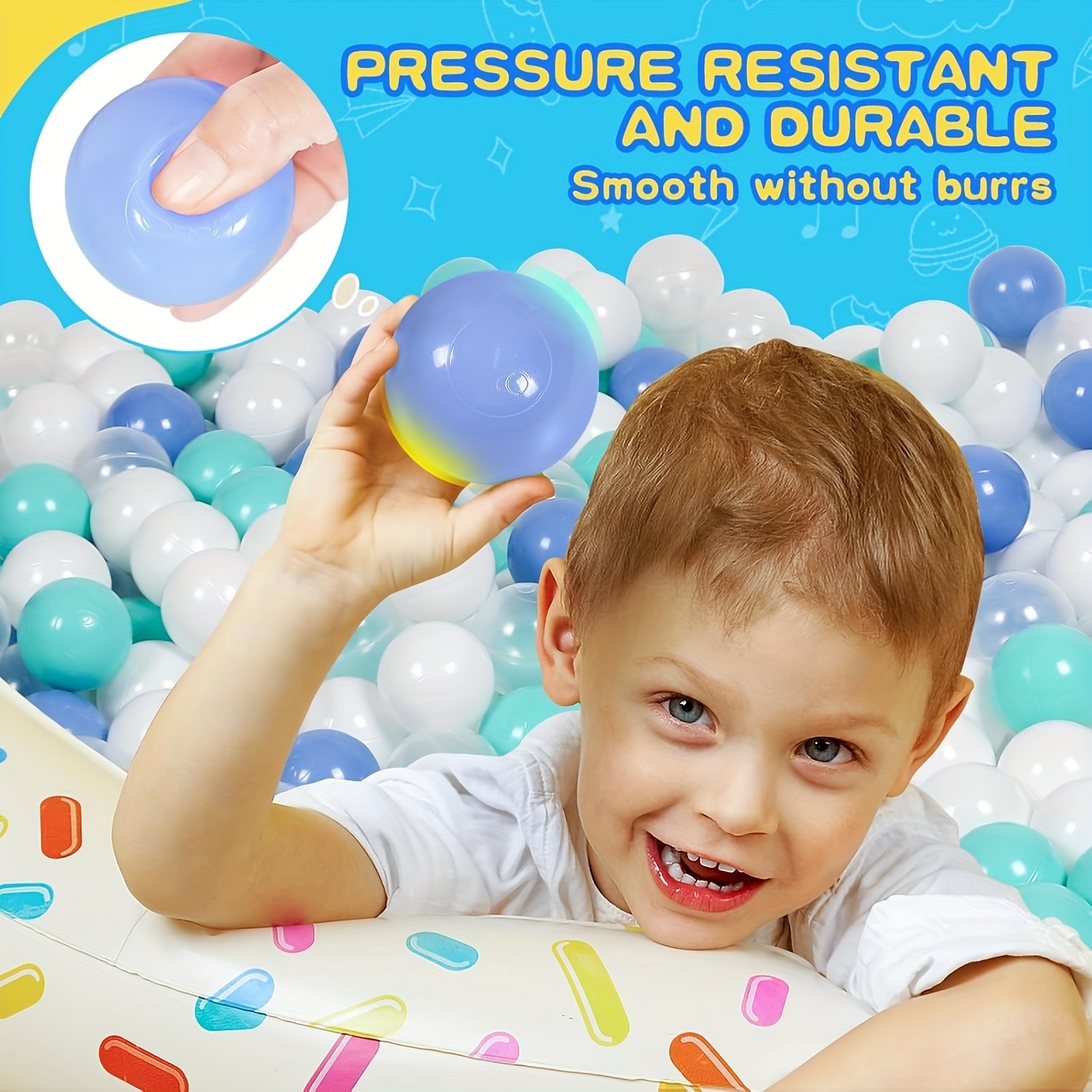 550pcs ball pit balls for toddlers crush proof pe plastic toy balls macaron ideal for youngsterss play tents and pools details 1