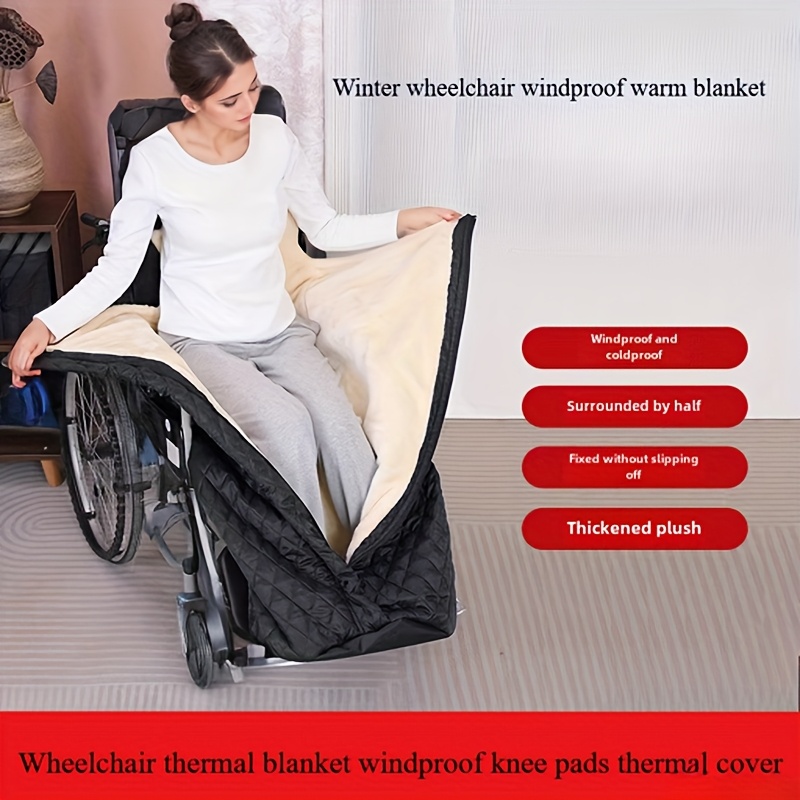 

Smconcern Thickened Velvet Wheelchair Blanket - Winter For Elderly, , Winter Blanket