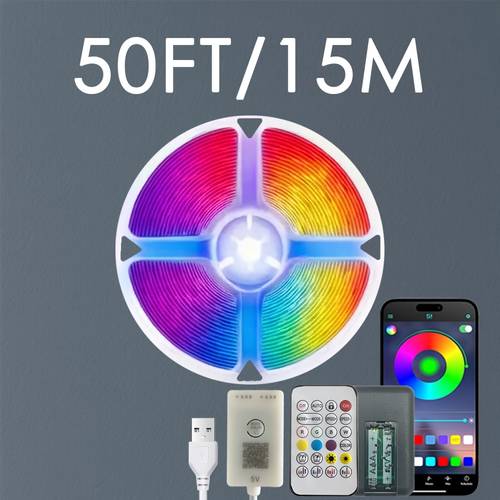 5m 10m 15m 30m rgb led light strip 24 key button app control usb powered out led strip timing settings multiple adjustable color rgb light for bedroom computers mirrors decoration