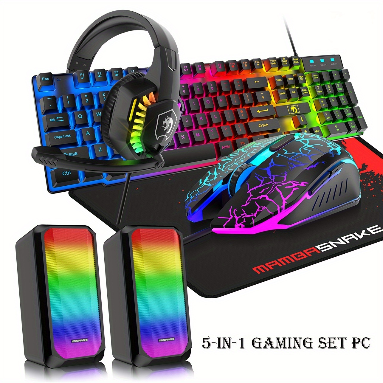 Mouse Pad Wireless Light Up Gaming Keyboard And Mouse Wireless