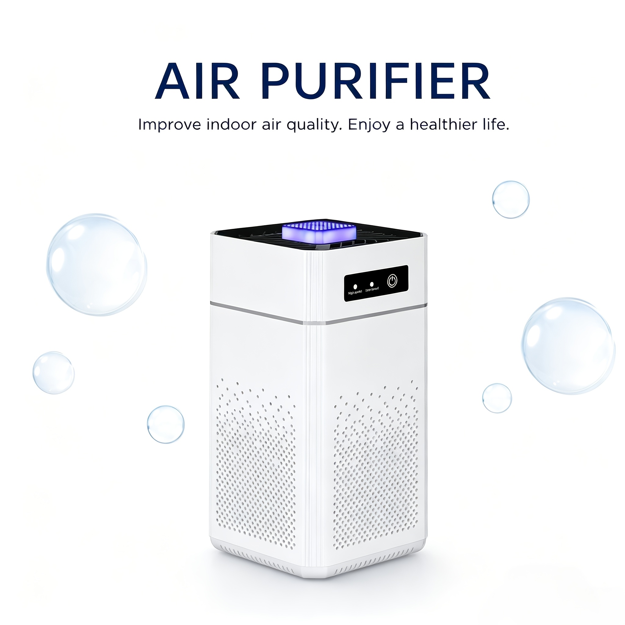 TEMU Portable With H13-grade True Hepa Filter And Activated Carbon Filter, A Silent Usb Of Removing Smoke, Pollen, Dust, And Pet Odors, Alleviating
