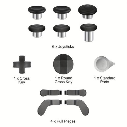 accessories set for 13 in 1 replacement paddles thumbsticks joystick sticks parts repair kit component set with 2 d pads 1 tool