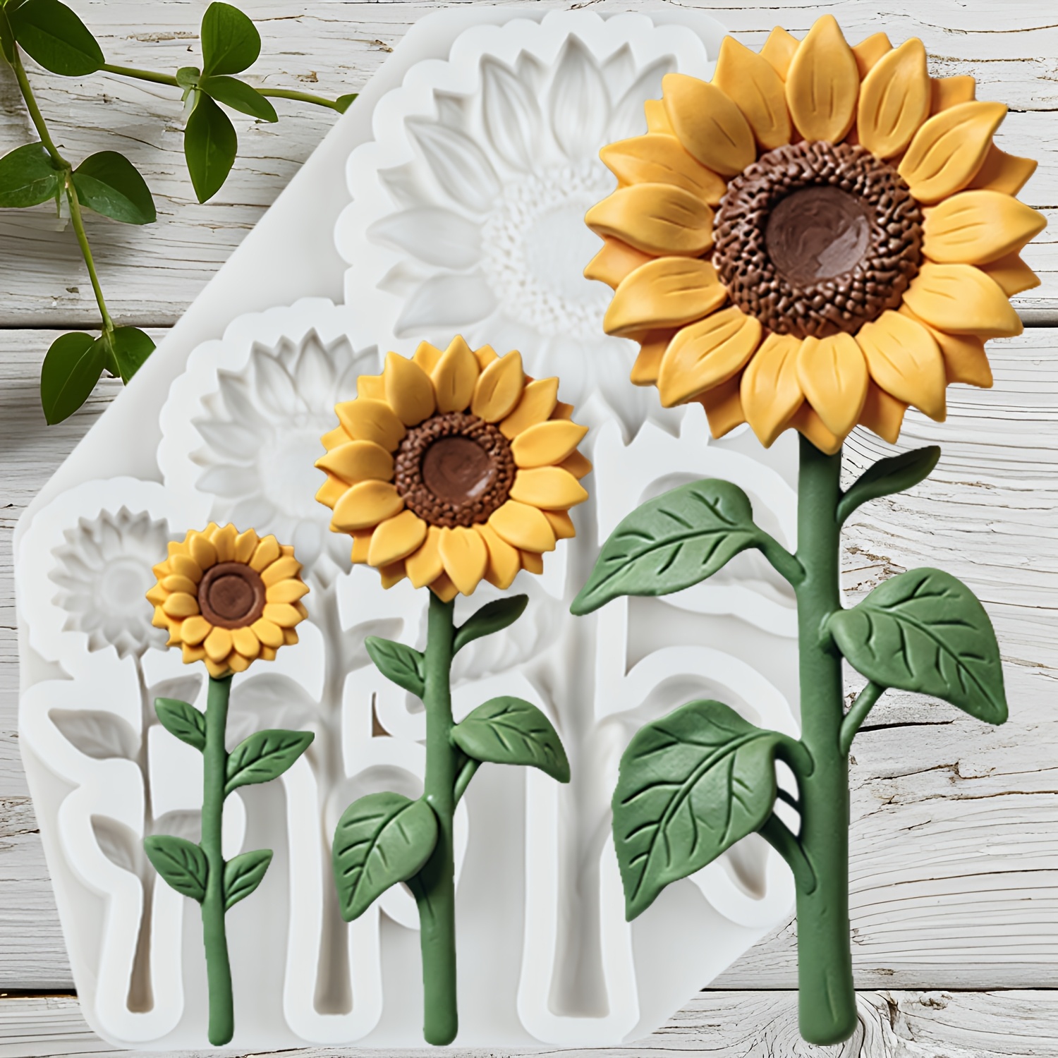 TEMU Moule en silicone , moules pour résine époxy, décorations en pâte polymère, utilisé pour des cubes de savon en plâtre pour et l'artisanat