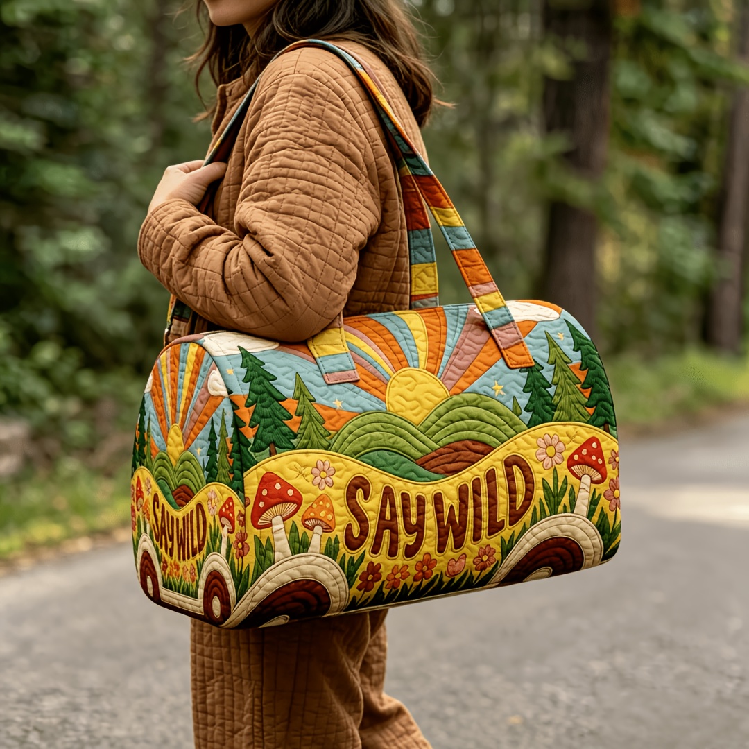 quilted tote bag sold on Temu United States