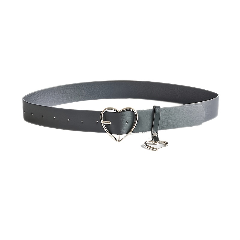 TEMU 1pc Heart-shaped Fashion Jeans Belt With Cute Waist Love Belt Easy All-match Heart-shaped Waistband