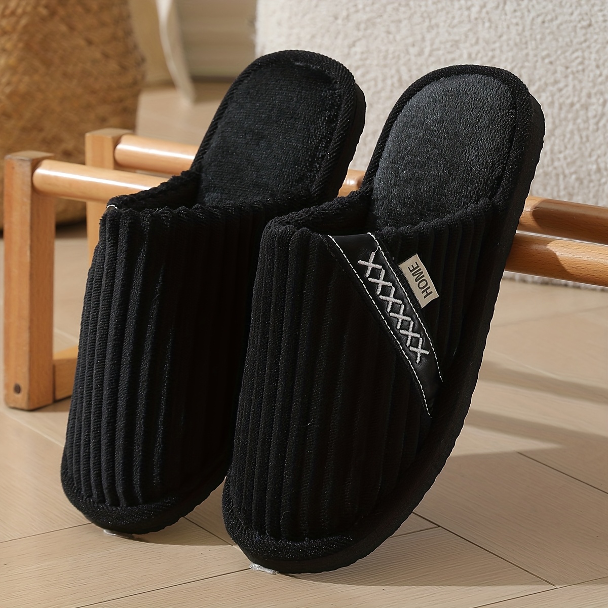 Men's/Unisex Winter Thermal Slippers with Non-Slip Sole - Heavy-Duty Thick Warm Indoor/Outdoor House, All-Season Comfortable Booties for Cold Floors, & (Casual/Business) - Easy Slip-On Design, Male/Female Use