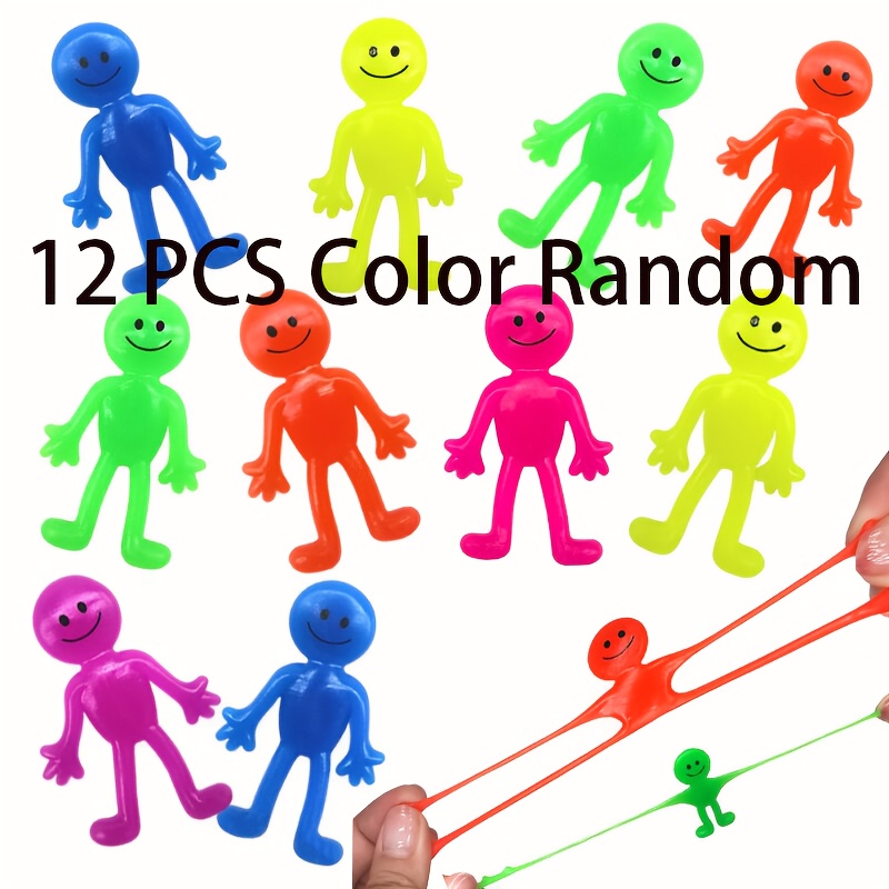 Image of Gift For Her/him 12pcs Tpr Macaron Colored Creative Face , Lala Dolls, Event And Party Gifts, Creative , Halloween Prank Props, Birthday And Holiday Gifts, Random Colors ,christmas,back To School Gift