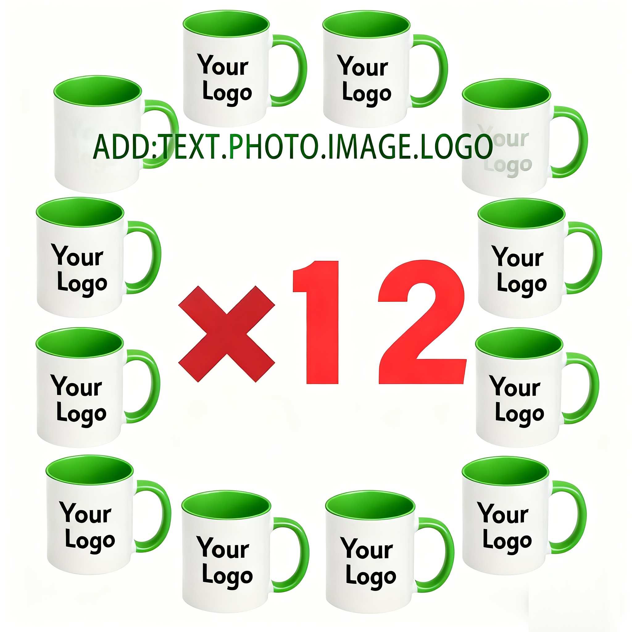 12 customizable double sided ceramic mugs   personalized text photos or   featuring dopamine colors ideal gifts for holidays   durable cups for hot and cold drinks