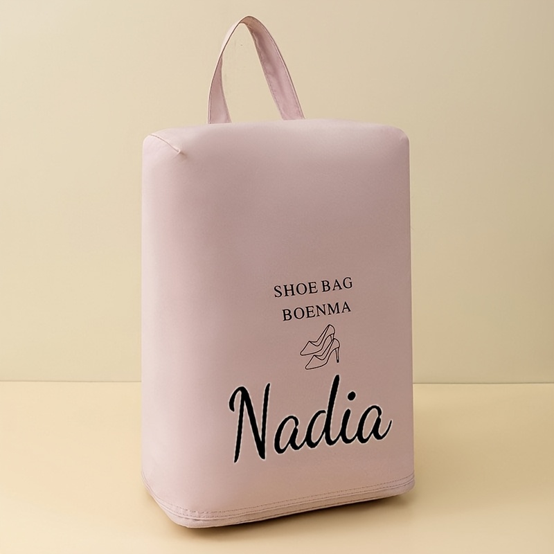 TEMU Bolsa de embalaje para joyería personalizada - Bolsa de almacenamiento para zapatos de baile, bolsa con cordón personalizada, bolsa para guardar