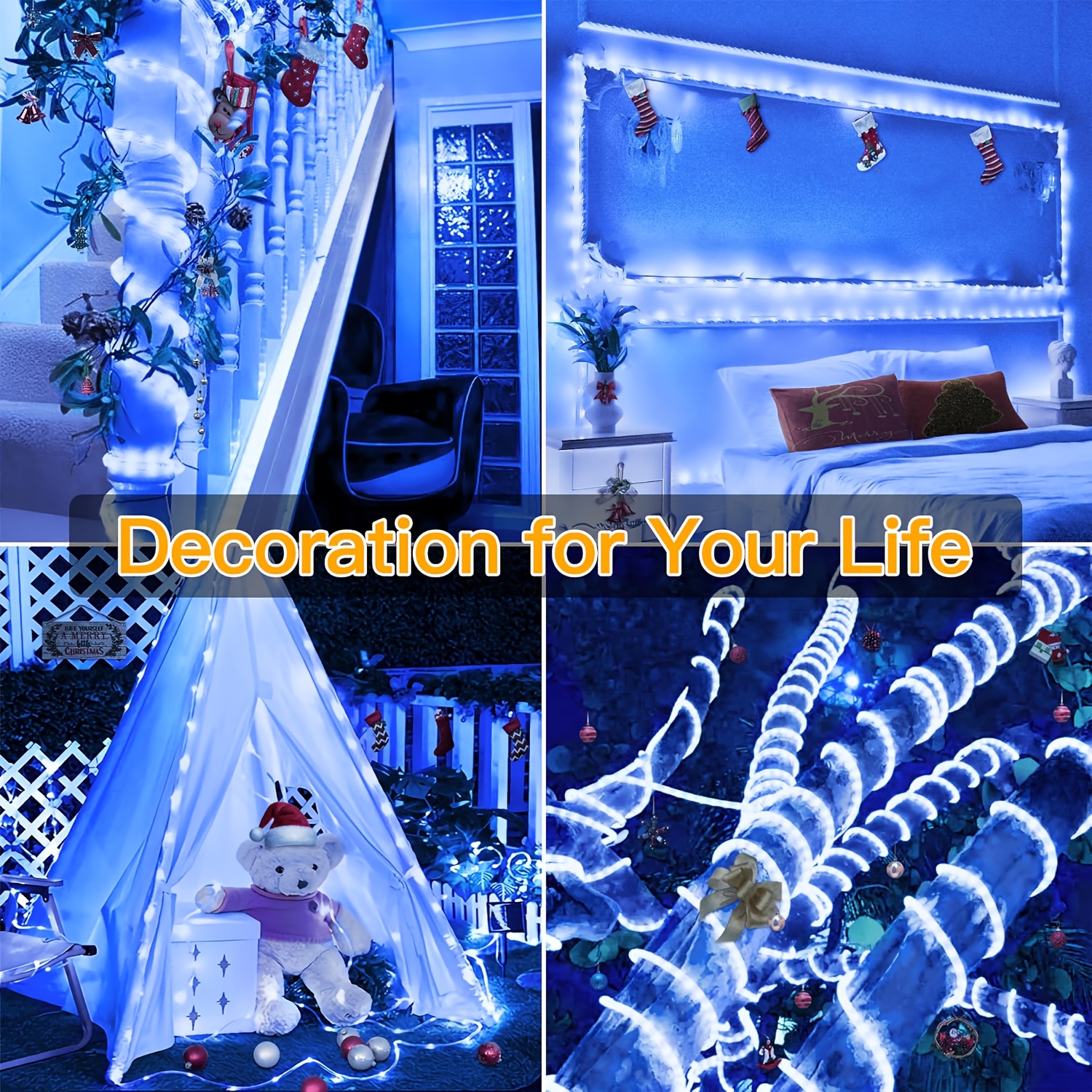 Smart USB Sleeve String Lights for Festive Decor