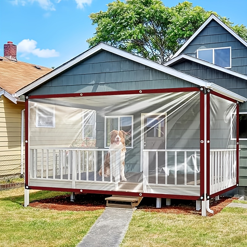 TEMU Bâche d'extérieur imperméable à , Bâche d'extérieur pour cour imperméable à , Bâche d'extérieur imperméable et coupe-vent, Matériau robuste en