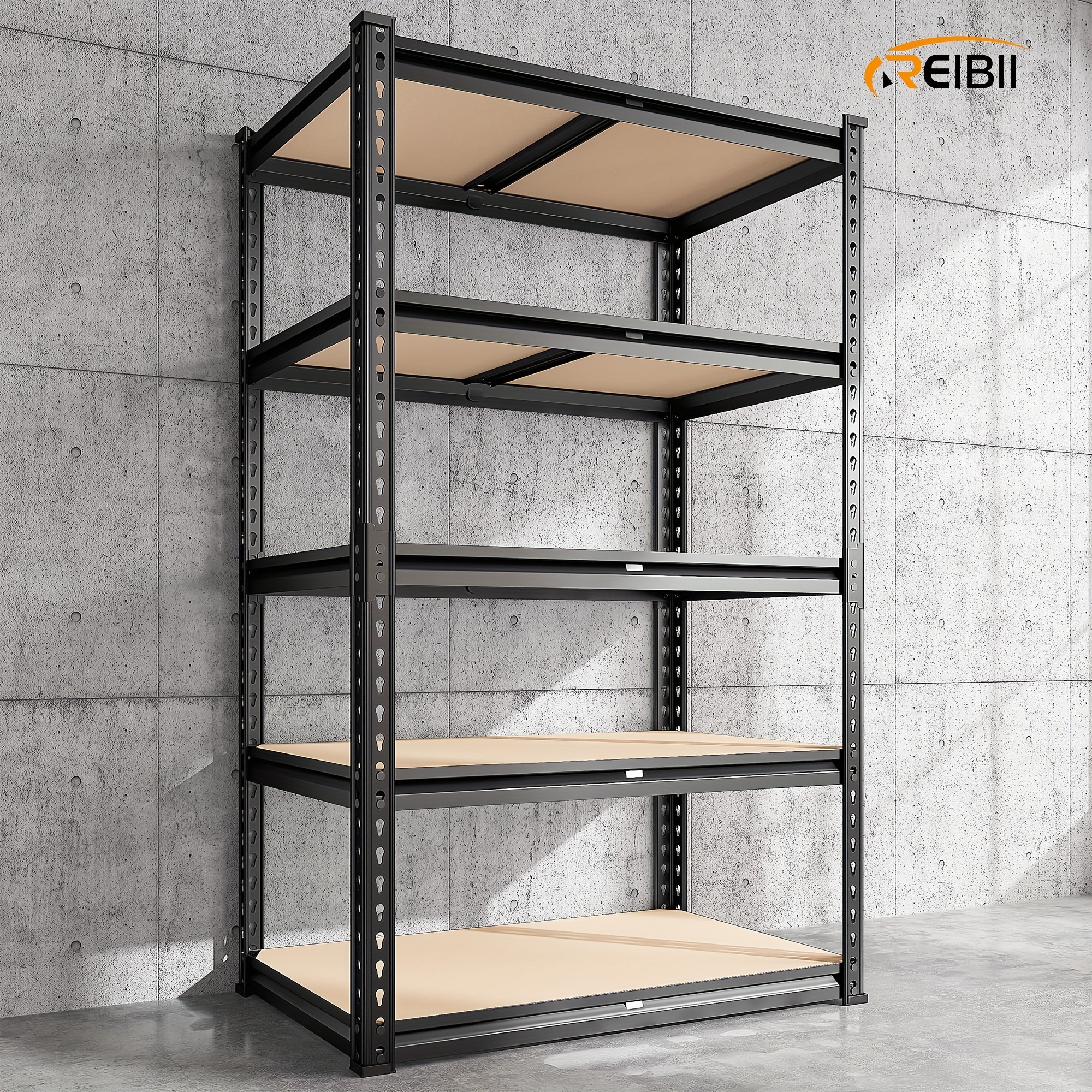 

Reibii 2000lbs Shelves Duty 5 Metal Shelves For Shelves For , 60" H X28 Wx 14" D