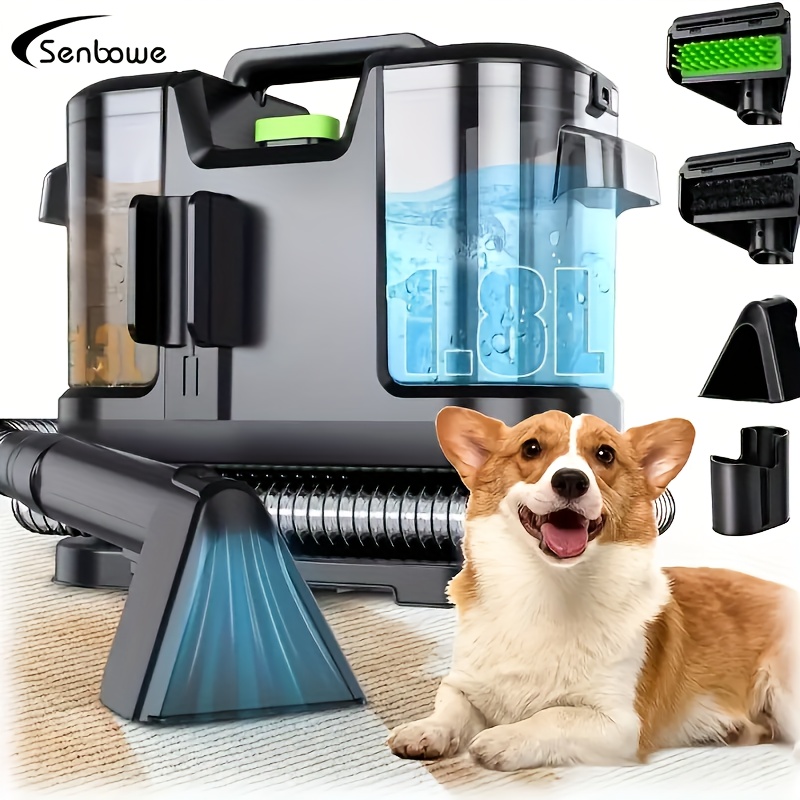 Portable Carpet Cleaner Machine - 14Kpa Deep Cleaner With 62oz Tank