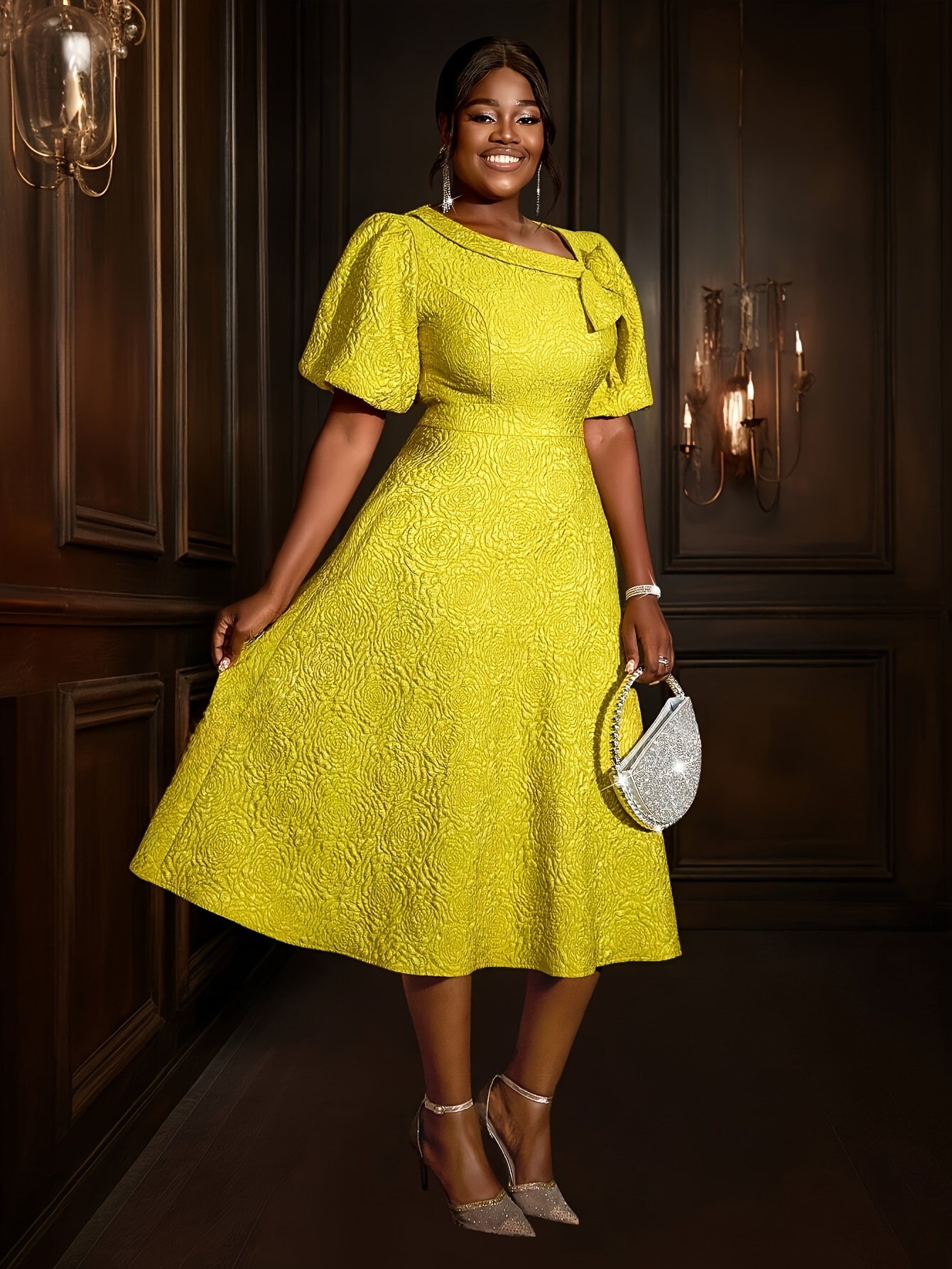 plus size semi formal dresses with sleeves Plus 