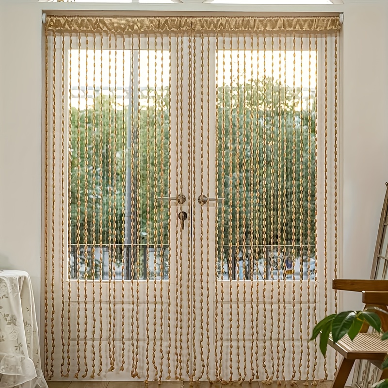 Window Curtain Beaded Fly Screens For Patio Doors Crystal Bead