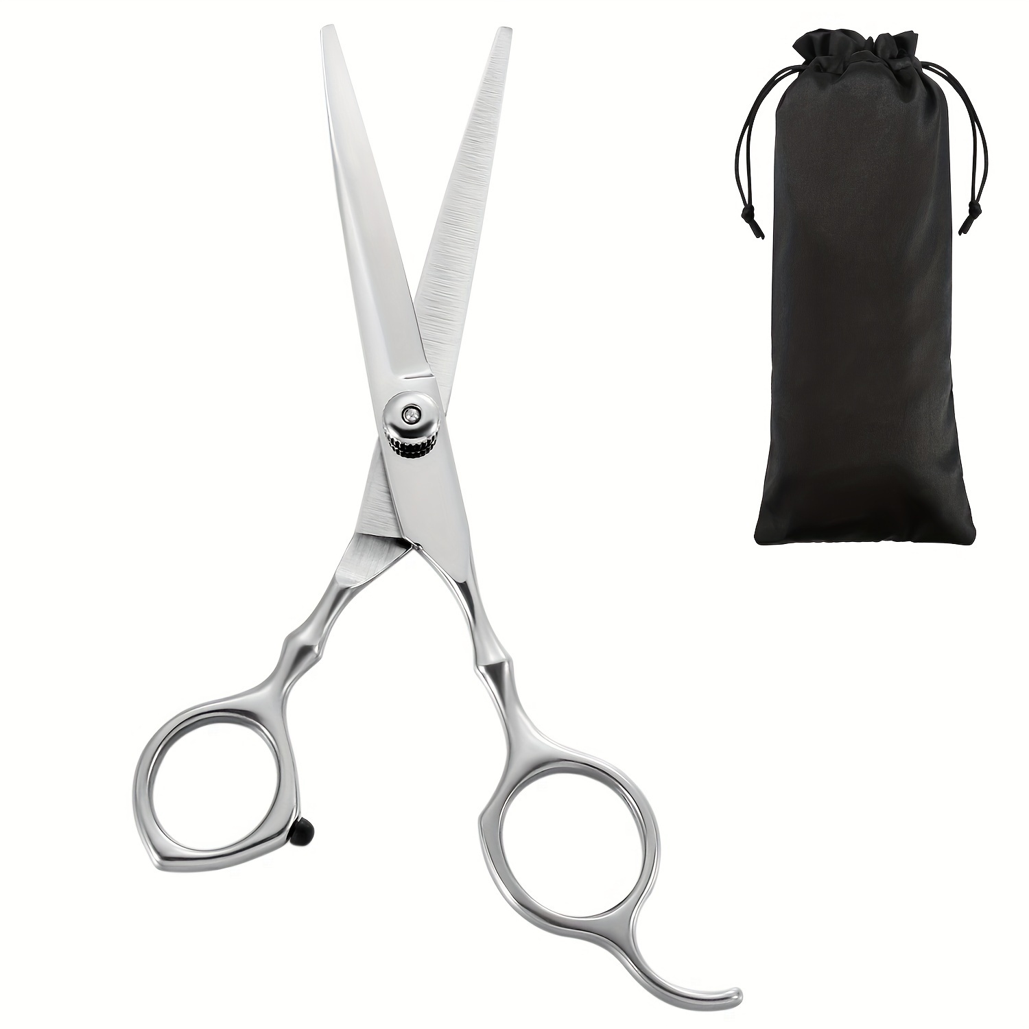 

Professional Stainless Steel Hair Scissors For Barbers And Home Use, , Sharp Blades, Black Pouch Included, Ideal For All Hair Types, Texture Styling Shears | Stylish Hair Tool | Barber Gear