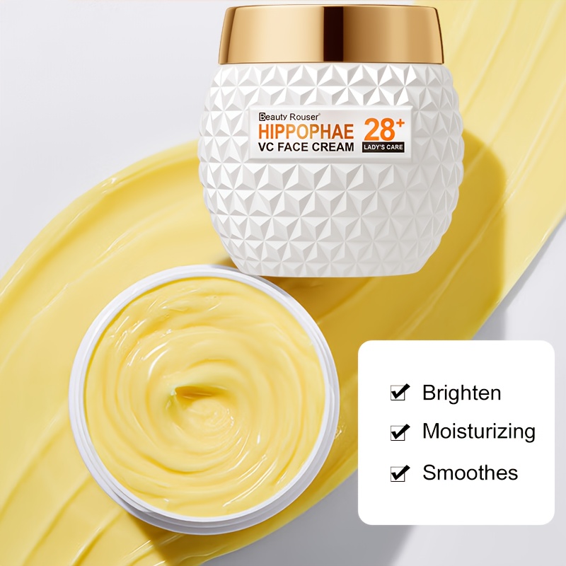 beauty   28 vc face cream with collagen hydrating brightening moisturizer for all light beige types hypoallergenic day night use vitamin c enriched   for dry light beige hydrating face cream sleek jar design shea butter ingredients 2