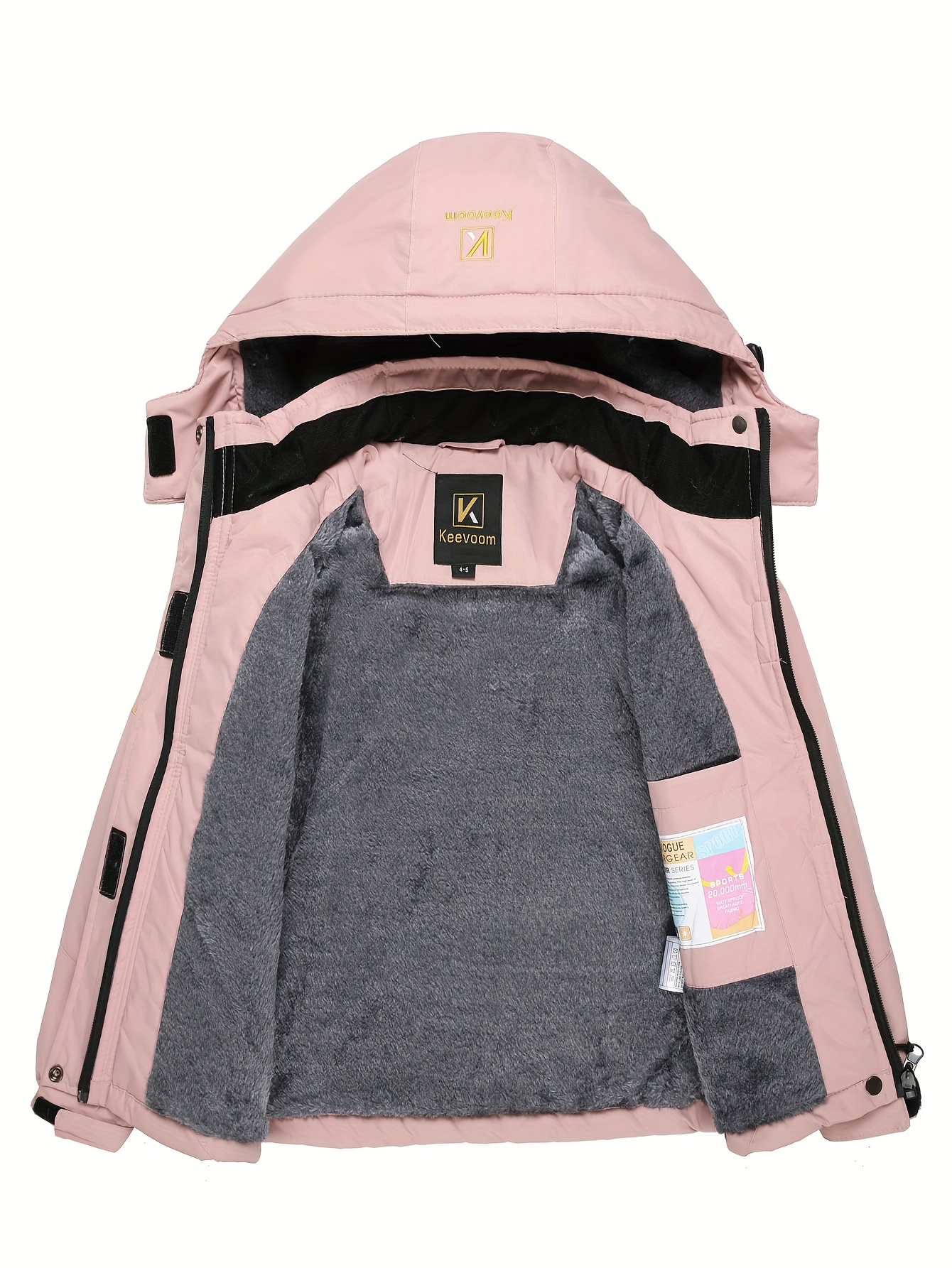   ski jacket winter warm thick snow coat windproof kids outdoor hooded jackets