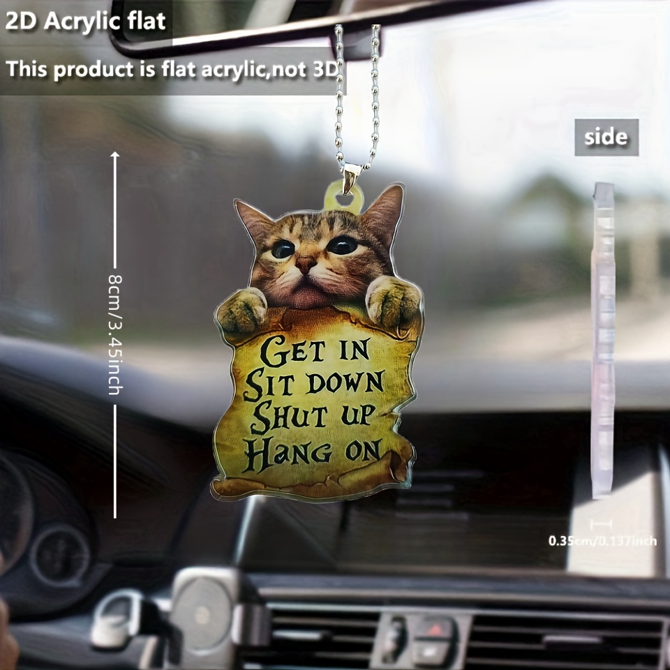 Kreative niedliche Katze Ballon Auto Anhänger Katze Auto hängen